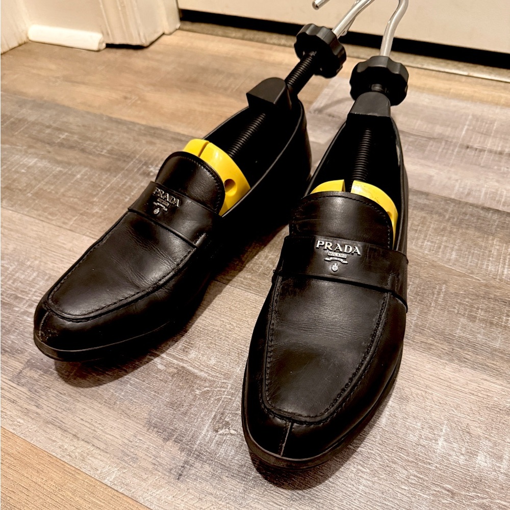 Prada Men's Black Loafers